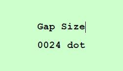 Gap Size